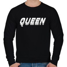 PRINTFASHION 3D queen - Férfi pulóver - Fekete