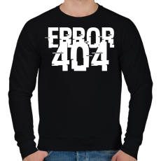 PRINTFASHION 404-es hiba - Férfi pulóver - Fekete
