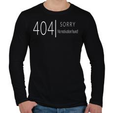 PRINTFASHION 404 not found - Férfi hosszú ujjú póló - Fekete