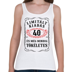 PRINTFASHION 40 éves limitált kiadás - Női atléta - Fehér
