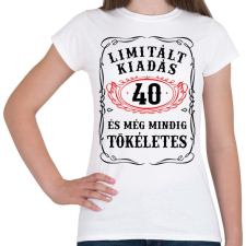 PRINTFASHION 40 éves limitált kiadás - Női póló - Fehér női póló