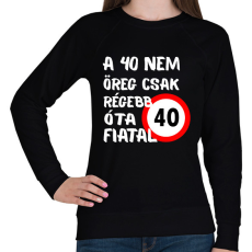 PRINTFASHION 40 éves F.  - Női pulóver - Fekete