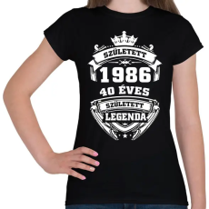 PRINTFASHION 40 éves - Női póló - Fekete