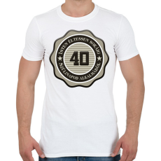 PRINTFASHION 40 - Férfi póló - Fehér