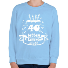 PRINTFASHION 40 lettem - Gyerek pulóver - Világoskék gyerek pulóver, kardigán