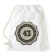 PRINTFASHION 43 - Sportzsák, Tornazsák - Fehér tornazsák