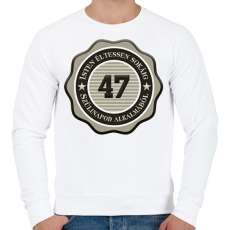 PRINTFASHION 47 - Férfi pulóver - Fehér