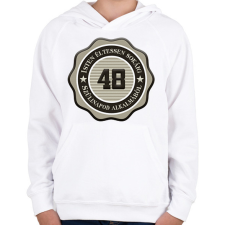 PRINTFASHION 48 - Gyerek kapucnis pulóver - Fehér gyerek pulóver, kardigán