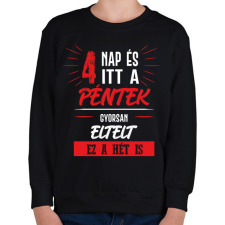 PRINTFASHION 4 nap és itt a péntek - fehér - Gyerek pulóver - Fekete gyerek pulóver, kardigán