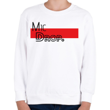 PRINTFASHION 4. testvér - Mic Drop. - Gyerek pulóver - Fehér gyerek pulóver, kardigán