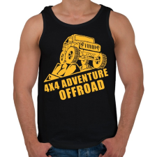 PRINTFASHION 4x4 offroad - Férfi atléta - Fekete atléta, trikó