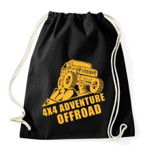 PRINTFASHION 4x4 offroad - Sportzsák, Tornazsák - Fekete tornazsák