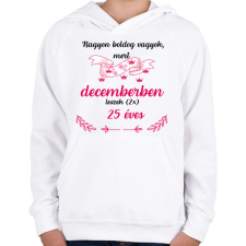 PRINTFASHION 50 (225) szülinap dec - Gyerek kapucnis pulóver - Fehér gyerek pulóver, kardigán