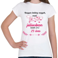 PRINTFASHION 50 (225) szülinap júl - Női póló - Fehér női póló