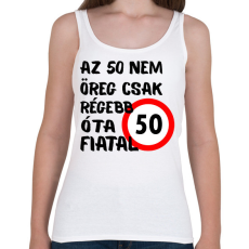 PRINTFASHION 50 éves Fekete. - Női atléta - Fehér