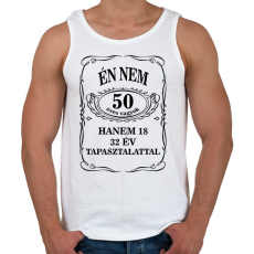 PRINTFASHION 50 éves - Férfi atléta - Fehér