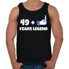 PRINTFASHION 50. SZÜLINAP - Férfi atléta - Fekete atléta, trikó