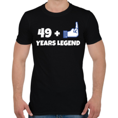 PRINTFASHION 50. SZÜLINAP - Férfi póló - Fekete