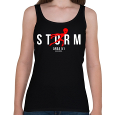 PRINTFASHION 51-es körzet - Női atléta - Fekete