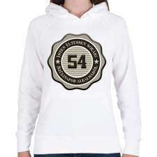 PRINTFASHION 54 - Női kapucnis pulóver - Fehér női pulóver, kardigán