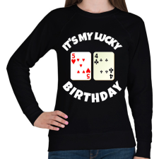 PRINTFASHION 54 POKER SZÜLINAP - Női pulóver - Fekete női pulóver, kardigán