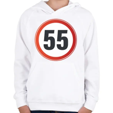 PRINTFASHION 55-ös tábla - Gyerek kapucnis pulóver - Fehér gyerek pulóver, kardigán