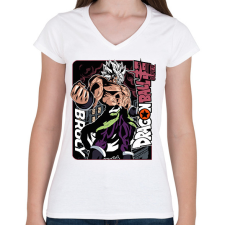 PRINTFASHION 57281 - Női V-nyakú póló - Fehér női póló