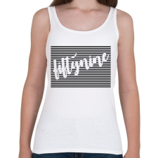 PRINTFASHION 59rács-01.png - Női atléta - Fehér női trikó