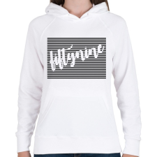 PRINTFASHION 59rács-01.png - Női kapucnis pulóver - Fehér női pulóver, kardigán