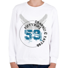 PRINTFASHION 59t&g-01.png - Gyerek pulóver - Fehér gyerek pulóver, kardigán