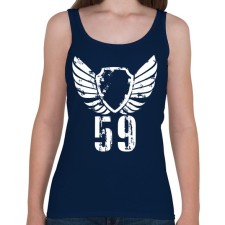PRINTFASHION 59wh.png - Női atléta - Sötétkék női trikó
