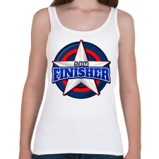 PRINTFASHION 5 KM FINISHER 2 - Női atléta - Fehér női trikó