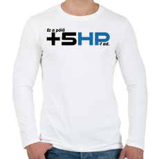 PRINTFASHION +5 paci - Férfi hosszú ujjú póló - Fehér