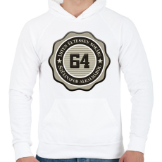 PRINTFASHION 64 - Férfi kapucnis pulóver - Fehér