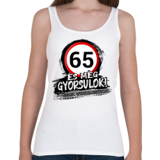 PRINTFASHION 65 és még gyorsulok - Női atléta - Fehér