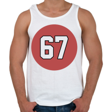 PRINTFASHION 67 - Férfi atléta - Fehér atléta, trikó