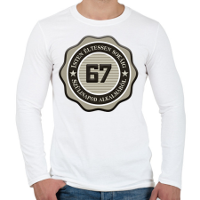 PRINTFASHION 67 - Férfi hosszú ujjú póló - Fehér férfi póló