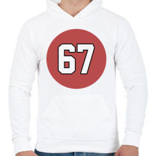 PRINTFASHION 67 - Férfi kapucnis pulóver - Fehér férfi pulóver, kardigán