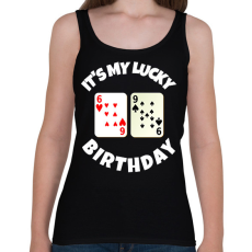 PRINTFASHION 69 POKER SZÜLINAP - Női atléta - Fekete