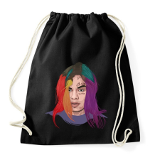 PRINTFASHION 69 Tekashi 69 - Sportzsák, Tornazsák - Fekete tornazsák