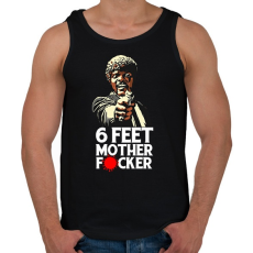 PRINTFASHION 6 feet - Férfi atléta - Fekete