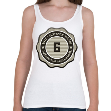 PRINTFASHION 6 - Női atléta - Fehér női trikó