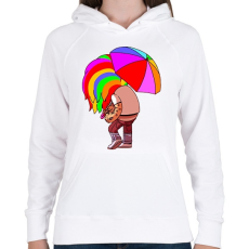 PRINTFASHION 6ix9ine Tekashi - Női kapucnis pulóver - Fehér
