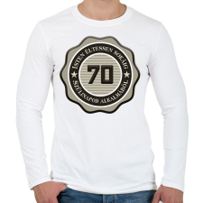 PRINTFASHION 70 - Férfi hosszú ujjú póló - Fehér férfi póló