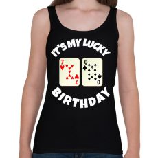 PRINTFASHION 70 POKER SZÜLINAP - Női atléta - Fekete