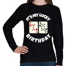 PRINTFASHION 70 POKER SZÜLINAP - Női pulóver - Fekete női pulóver, kardigán