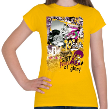 PRINTFASHION 70' S STYLE - Női póló - Sárga női póló