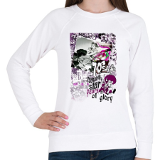 PRINTFASHION 70' S STYLE - Női pulóver - Fehér női pulóver, kardigán