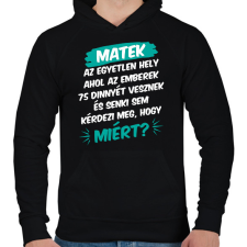 PRINTFASHION 75 dinnye - Férfi kapucnis pulóver - Fekete férfi pulóver, kardigán