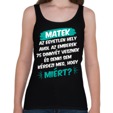 PRINTFASHION 75 dinnye - Női atléta - Fekete női trikó
